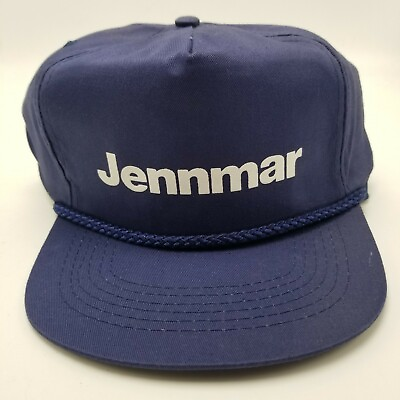 #ad Jennmar Hat Cap Ground Control Technology Mining Blue Snapback Used Adult B2D $8.99
