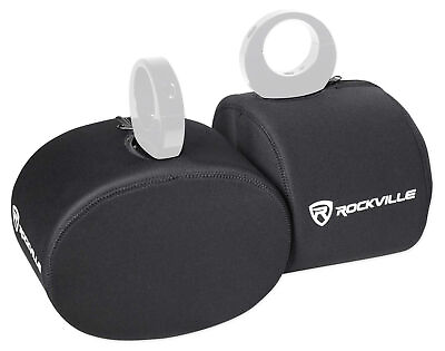 #ad Rockville Neoprene Covers For 2 Cadence SWB69B 6x9quot; Wakeboard Tower Speakers $34.95