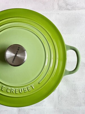 #ad Le Creuset Cocotte Ronde Palm Green color 24cm with original outer box UNUSED $353.99