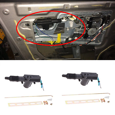#ad #ad 2Pcs Universal 12V Motor Unlock Car Auto Heavy Duty Power Door Lock Actuator Kit $12.49
