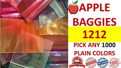 #ad 1212 S Apple Baggies Mini Zipper Top Quality Zipper Bag 1000 Buy Any Color $12.95