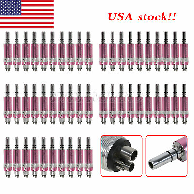 #ad 50pc Dental Slow Low Speed Handpiece Air Motor Micromotor 4H Connector NSK Style $751.60
