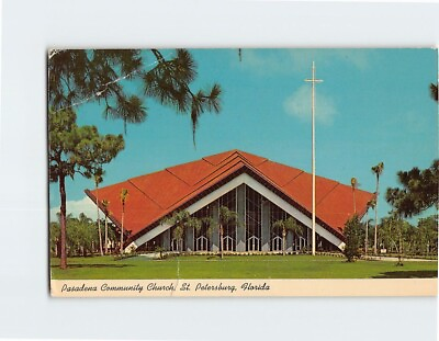 #ad Postcard Pasadena Community Church St. Petersburg Florida USA $6.97