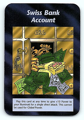 #ad Illuminati New World Order INWO UnLimited Card Game NWO VTG Swiss Bank Account $1.13