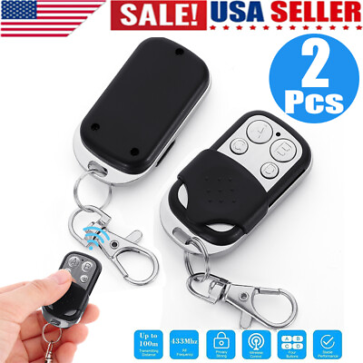 #ad 2X Universal Electric Cloning Remote Control Key 433MHz Fob for Gate Garage Door $7.92