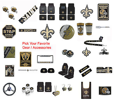 #ad New NFL New Orleans Saints Pick Your Gear Car Accessories Official Licensed $9.04