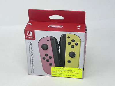 #ad Official Nintendo Switch Joy Con L R Pastel Pink Pastel Yellow $63.49