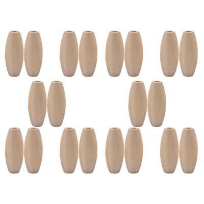 #ad 100 PCS DIY Jewelry Accessory Making Round Spacer Wooden Bead Decor Jewlery $13.25