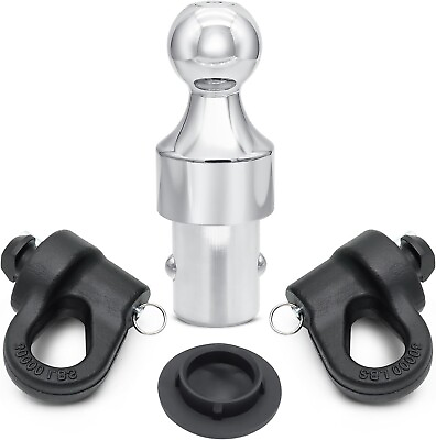 #ad Gooseneck Trailer Hitch Ball amp; Safety Chain Kit Fits Chevrolet Ford GMC Nissan $139.99
