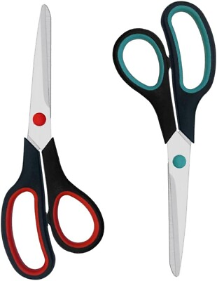#ad Scissors 2 Pack 7.5 Inch Scissors for Office and Home Scissors All Purpose for $6.39