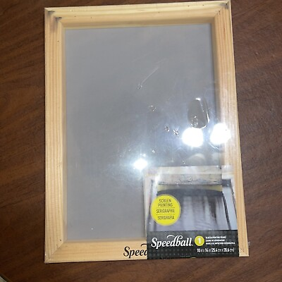 #ad Speedball Screen Printing Frame With Fabric Mesh Wood 10x14quot; Sealed NEW $12.99