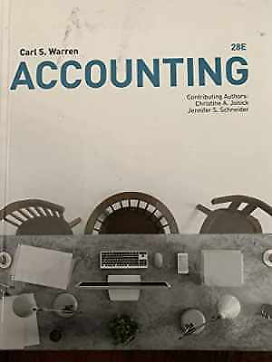 #ad Accounting 28th Hardcover by Carl Warren; Christine Jonick; Very Good $264.40
