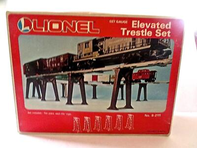 #ad O Scale Lionel # 6 2111 Elevated Trestle Set New Set of 10 Piers $18.50
