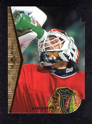 #ad 1994 95 Upper Deck SP Die Cut #24 Ed Belfour Chicago Blackhawks HOF Card MINT $2.95