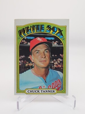 #ad 1972 Topps Chuck Tanner Baseball #98 Vintage Chicago White Sox Baseball Card $1.39