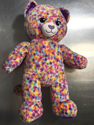 #ad Build A Bear Workshop Colorful Kitty Stuffed Toy Used Good Condition $9.50