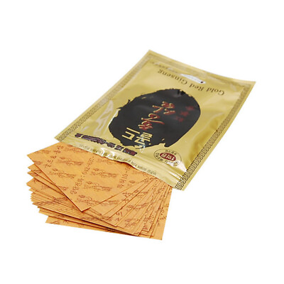 #ad Gold Red Ginseng Pad Pain Relief Patch Body Patch Pads Korean 20pcs $16.90