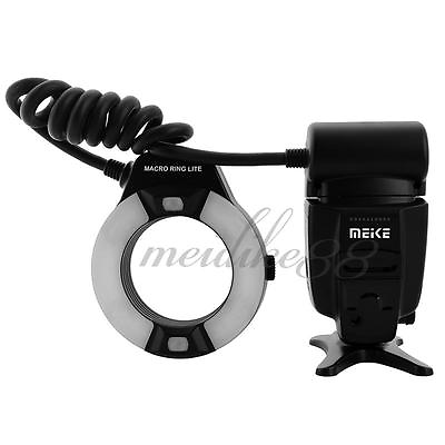 #ad Meike MK 14EXT iTTL TTL LED Macro Ring Flash Light For Nikon D4 D800 D5200 D7100 $89.99