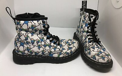 #ad Doc Dr Martens Delaney Brooklee Finn Adventure Time Boots Canvas Youth 2 Kids sh $90.00