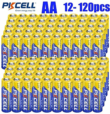 #ad 100Pcs AA Batteries 1.5V Double A Cell E91 R6P PC1500 Carbon Zinc for TV Remote $9.99