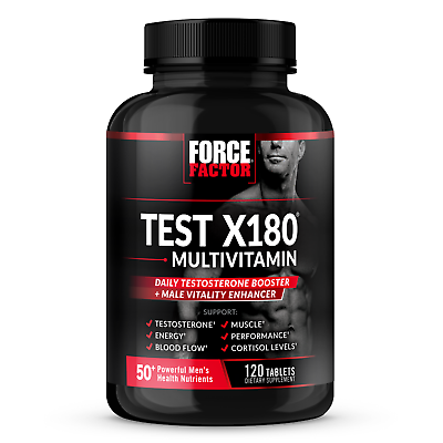 #ad Force Factor Test X180 Multivitamin Testosterone Booster Men#x27;s Multivitamin $34.99