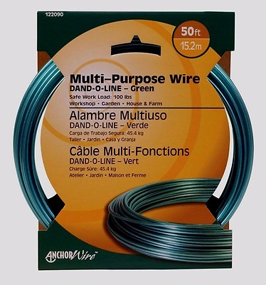 #ad HILLMAN Coated Steel Wire Multi Purpose Galvanized DAND O LINE Clothesline 50 ft $18.72