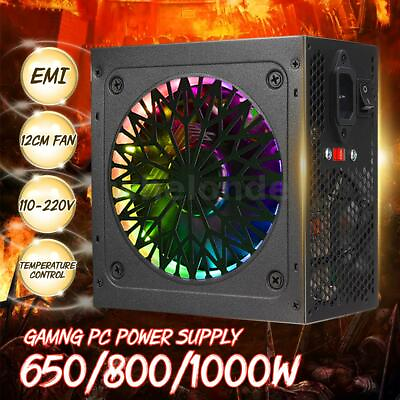 650W 800W 1000W Passive PFC Gaming Computer Silent Power PC Power ❀ $162.97