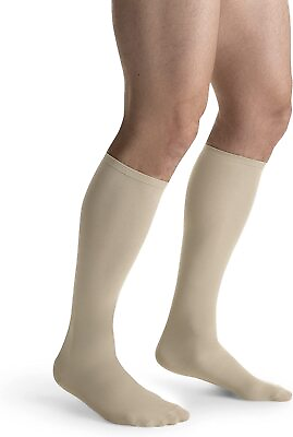 #ad Jobst Travel Socks Unisex Over the Calf CT Beige Size 3 Women#x27;s 9.5 11 Men#x27;s 8 $18.00