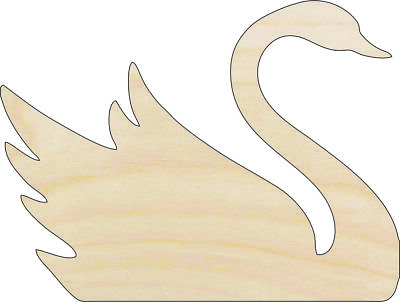 #ad Bird Swan Laser Cut Out Unfinished Wood Craft Shape BRD44 $35.58