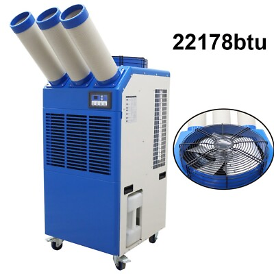 #ad Industrial Air Conditioner 220V Three tube Movable Cooling Equipment 22178 BTU $2095.26