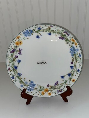 #ad Mikasa China Spring Floral Quinn House of Turnoursky Dinner Plates Set of 4 $79.95