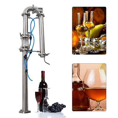 #ad 2quot;Stainless Steel Still Moonshine Reflux Distilling Column Brew Wine Making Tool $163.00