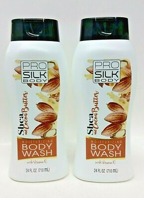 #ad LOT 2 Body Wash SHEA amp; COCOA BUTTER with Vitamin E Moisturizing 24 oz Each $26.99