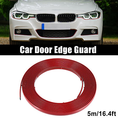 #ad Car Door Edge Guards Body Trim Strip for Rearview Mirror Bumper Window 10mm Red $11.04