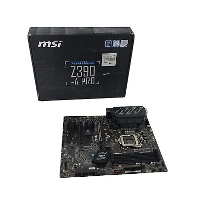 MSI Intel Motherboard Z390 A Pro LGA1151 DDR4 Boost ATX For Parts # PP9544 $35.89