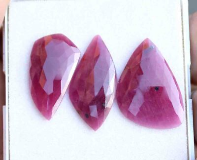 #ad 27.60 Ct 17*25 Mm 100% Natural Cut Top Collection Blood Red Ruby Sapphire Gems $20.67