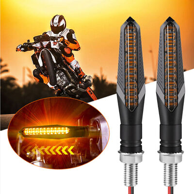 #ad 4Pcs Motorcycle LED Front amp; Rear Turn Bike Signal Lights Indicator Blinker Light $12.75