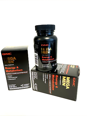 #ad 2xGNC Mega Men Energy amp; Metabolism Dietary Supplement 180 Caplets 90day supply $31.49