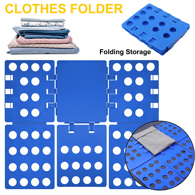 #ad Adjustable T Shirt Clothes Fast Folder Folding Artifact Board Laundry Organizer $7.89