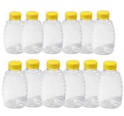 #ad Small giant plastic Honey squeeze bottle clamshell 16 oz. 12 packs $18.67