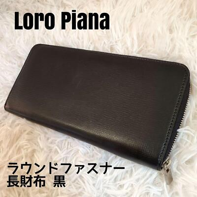 #ad Beautiful and precious Loro Piana leather round zipper made in Italy $450.70