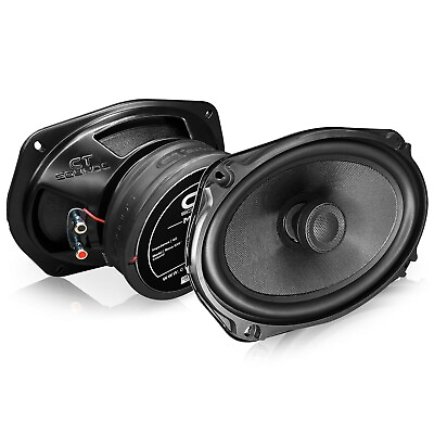 #ad CT Sounds Meso 6x9” 400 Watt 2 Way Premium Coaxial Car Speakers Pair $119.99