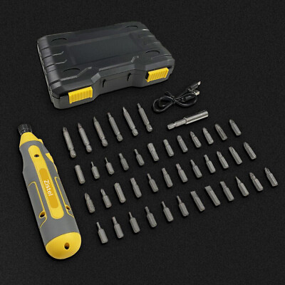 #ad 43 Pcs Mini Screwdriver Set Cordless Electric Screwdriver Kit Power Rechargeable $25.18