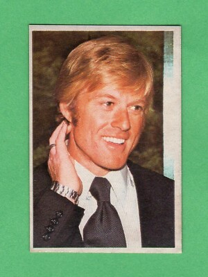 #ad Robert Redford 1975 FIGURAS Rookie Rare Spanish Card Nrmnt Nicely Centered $65.99