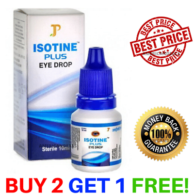 #ad ISOTINE PLUS EYE DROPS BEST TREATMENT Pure Herbal amp; 100% Herbal BUY 2 GET 1 FREE $8.52
