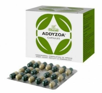 #ad 5X CHARAK ADDYZOA Herbal Male Infertility Increase Sperm Count 100 Tab $29.50