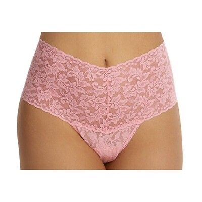 #ad Hanky Panky Retro Lace Thong Pink One Size NWT 9K1926 BLIS $23.00