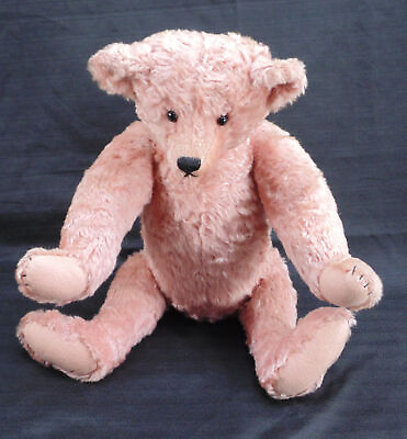 #ad Vtg 1988 Stier Bears Ltd 35 Of 150 Kathleen Wallace Pink Mohair Wally Jointed LE $225.00