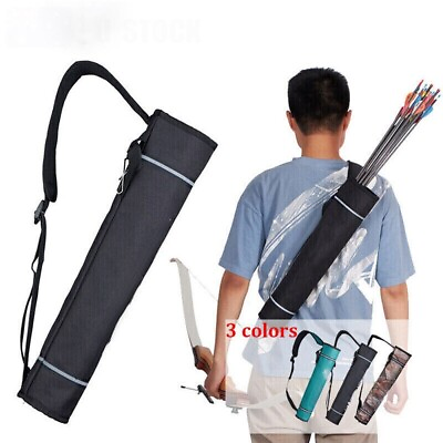 #ad Archery Back Belt Clip Arrow Quiver Holder Bag for Compound Recurve Bow Hunting $10.54