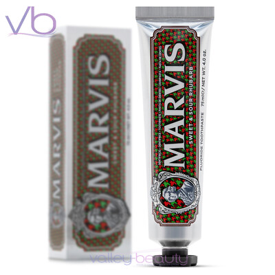 #ad MARVIS Limited Edition Sweet amp; Sour Rhubarb Toothpaste with Hint of Mint 75ml $16.00